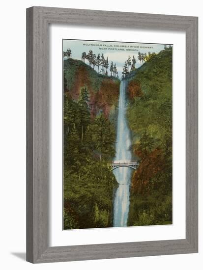 Multnomah Falls, Columbia River, Oregon-null-Framed Art Print