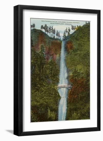 Multnomah Falls, Columbia River, Oregon-null-Framed Art Print