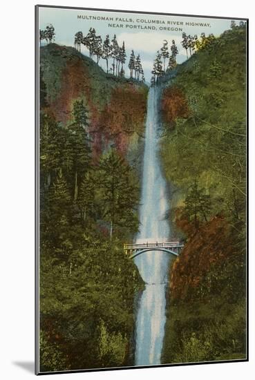 Multnomah Falls, Columbia River, Oregon-null-Mounted Art Print