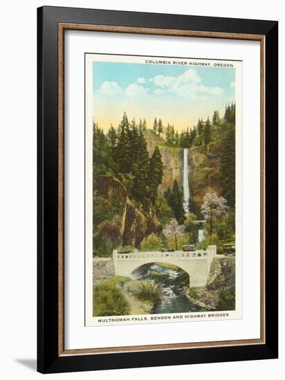 Multnomah Falls, Columbia River, Oregon-null-Framed Art Print