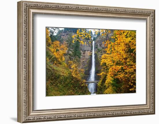 Multnomah Falls in the Columbia River Gorge-Craig Tuttle-Framed Photographic Print