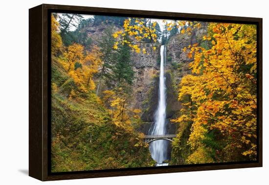 Multnomah Falls in the Columbia River Gorge-Craig Tuttle-Framed Premier Image Canvas
