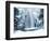 Multnomah Falls in Winter: Columbia Gorge, Oregon, USA-Michel Hersen-Framed Photographic Print