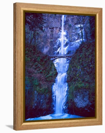 Multnomah Falls Winter-Ike Leahy-Framed Premier Image Canvas