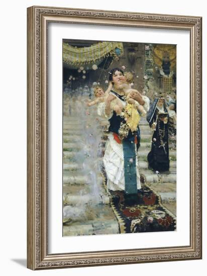 Mum or Mummy, 1877-Francesco Paolo Michetti-Framed Giclee Print