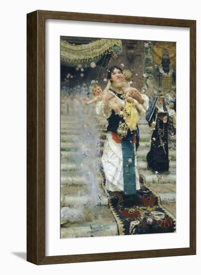 Mum or Mummy, 1877-Francesco Paolo Michetti-Framed Giclee Print