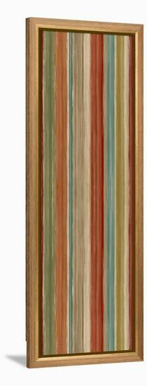 Mumbai Rainbow Stripes-Daphne Brissonnet-Framed Stretched Canvas