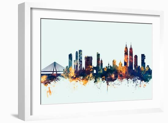 Mumbai Skyline India Bombay-Michael Tompsett-Framed Art Print