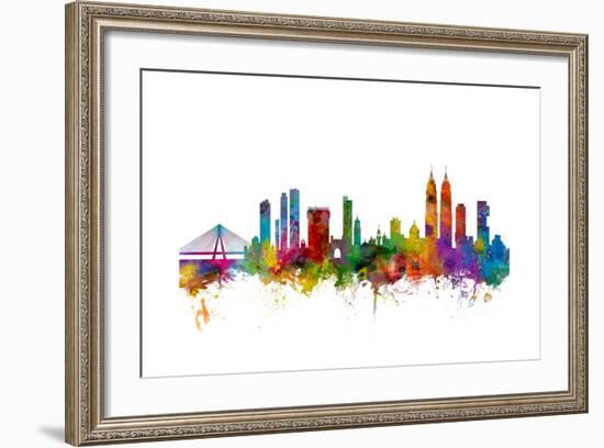 Mumbai Skyline India Bombay-Michael Tompsett-Framed Art Print