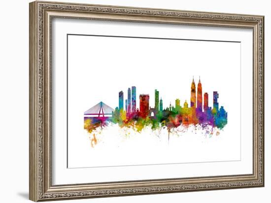 Mumbai Skyline India Bombay-Michael Tompsett-Framed Art Print