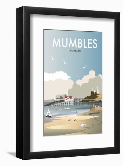 Mumbles - Dave Thompson Contemporary Travel Print-Dave Thompson-Framed Giclee Print