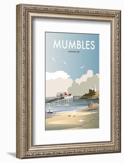 Mumbles - Dave Thompson Contemporary Travel Print-Dave Thompson-Framed Giclee Print