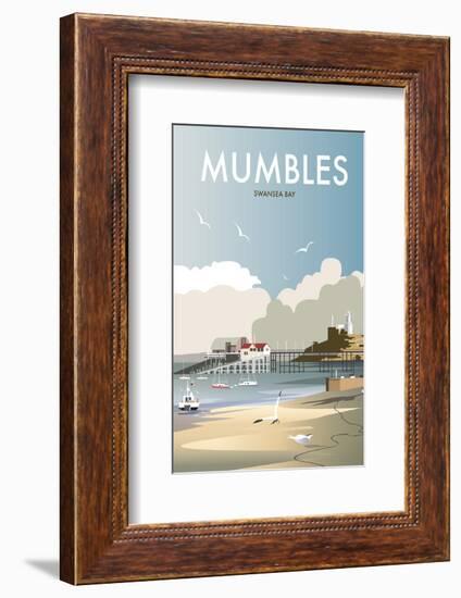 Mumbles - Dave Thompson Contemporary Travel Print-Dave Thompson-Framed Giclee Print