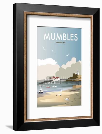 Mumbles - Dave Thompson Contemporary Travel Print-Dave Thompson-Framed Giclee Print