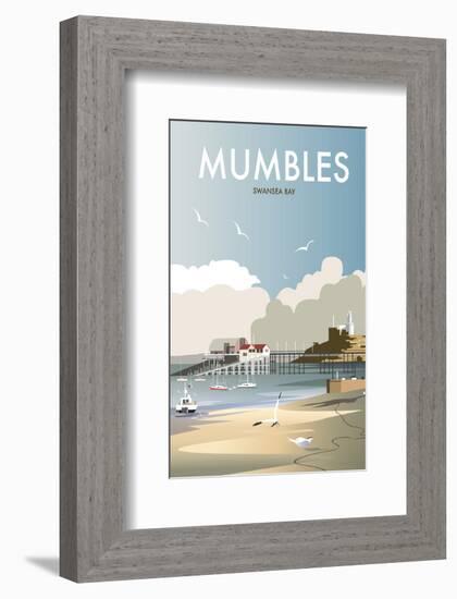 Mumbles - Dave Thompson Contemporary Travel Print-Dave Thompson-Framed Giclee Print