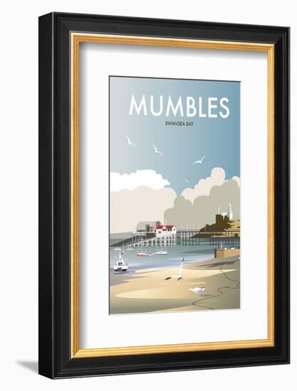 Mumbles - Dave Thompson Contemporary Travel Print-Dave Thompson-Framed Giclee Print