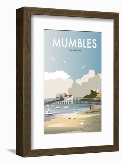 Mumbles - Dave Thompson Contemporary Travel Print-Dave Thompson-Framed Giclee Print