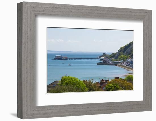 Mumbles Lighthouse, Mumbles Pier, Mumbles, Gower, Swansea, Wales, United Kingdom, Europe-Billy Stock-Framed Photographic Print