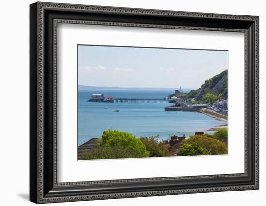 Mumbles Lighthouse, Mumbles Pier, Mumbles, Gower, Swansea, Wales, United Kingdom, Europe-Billy Stock-Framed Photographic Print