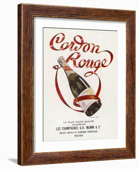 Mumm's Cordon Rouge Champagne-null-Framed Photographic Print