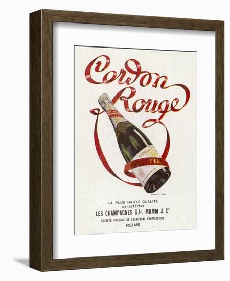 Mumm's Cordon Rouge Champagne-null-Framed Photographic Print