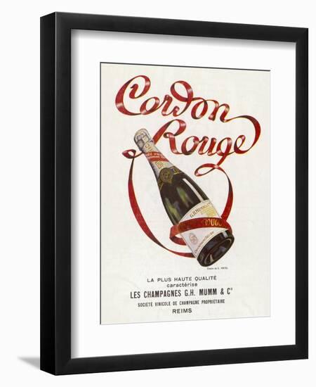 Mumm's Cordon Rouge Champagne-null-Framed Photographic Print