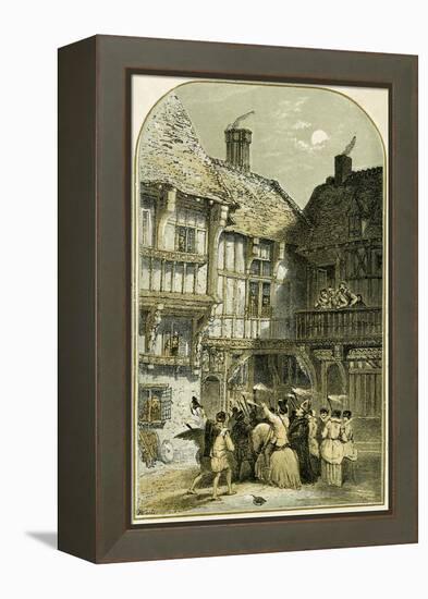 Mummers Play/Mumming-Myles Birket Foster-Framed Premier Image Canvas