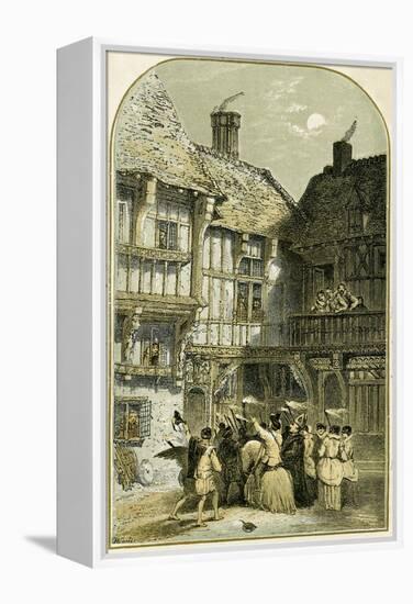 Mummers Play/Mumming-Myles Birket Foster-Framed Premier Image Canvas