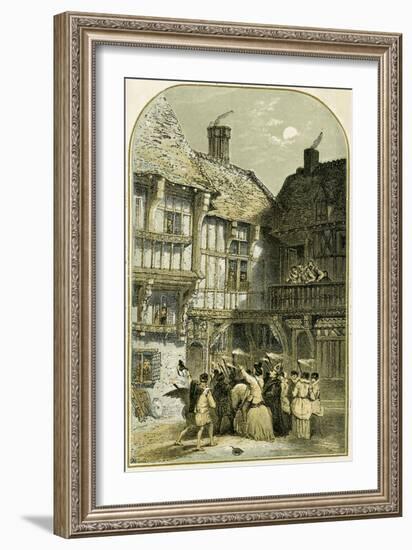 Mummers Play/Mumming-Myles Birket Foster-Framed Giclee Print