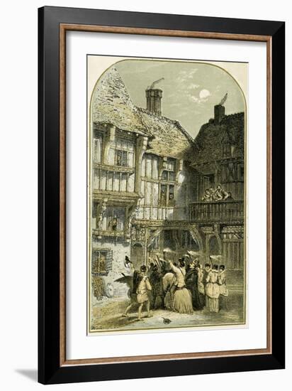 Mummers Play/Mumming-Myles Birket Foster-Framed Giclee Print