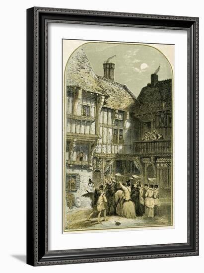 Mummers Play/Mumming-Myles Birket Foster-Framed Giclee Print