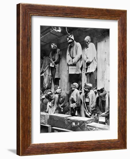 Mummies of Catacomb in Palermo, Italy-Giorgio Sommer-Framed Photographic Print