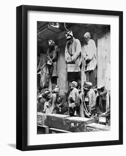 Mummies of Catacomb in Palermo, Italy-Giorgio Sommer-Framed Photographic Print