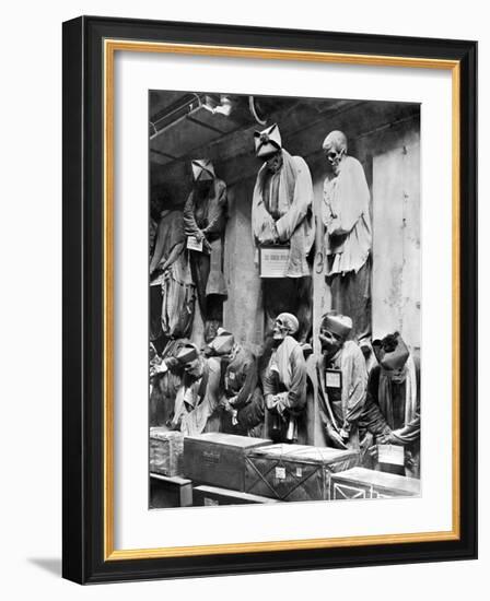 Mummies of Catacomb in Palermo, Italy-Giorgio Sommer-Framed Photographic Print