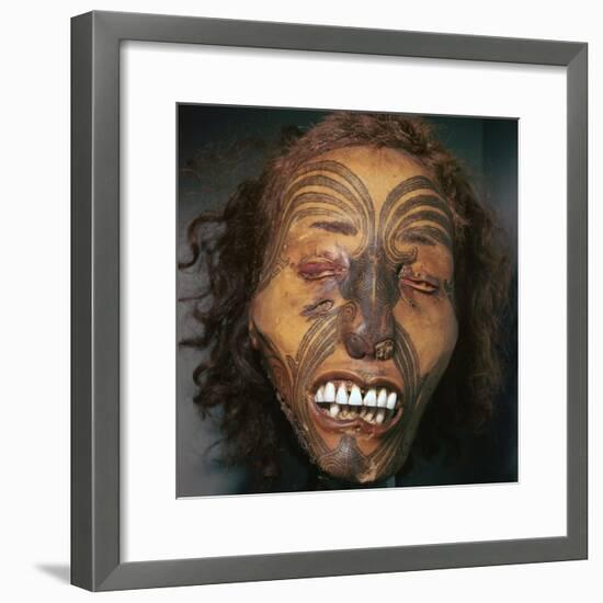 Mummified head of a Maori Chief-Unknown-Framed Giclee Print