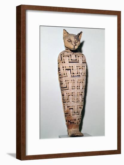 Mummy of a cat, Abydos, Upper Egypt Roman Period, perhaps 1st century-Unknown-Framed Giclee Print