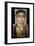 Mummy Portrait: Head of a Woman, Egyptian, 130-160 Ad (Encaustic with Gilded Stucco on Wood)-null-Framed Giclee Print