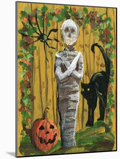 Mummy, Spider & Jack o Lantern-sylvia pimental-Mounted Art Print