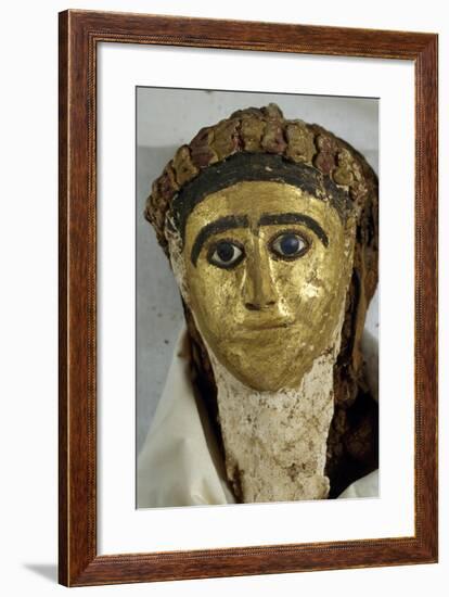 Mummy Uncovered in Tomb No 54, Valley of Golden Mummies, Bahariya Oasis, Giza, Egypt-null-Framed Giclee Print