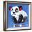 Munch the Panda License Plate Art-Design Turnpike-Framed Giclee Print