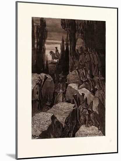 Munchausen Among the Brigands-Gustave Dore-Mounted Giclee Print