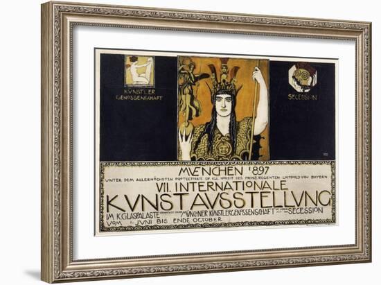 Munchen 1897, VII Internationale Kunstausstellung, 1897-Franz von Stuck-Framed Giclee Print