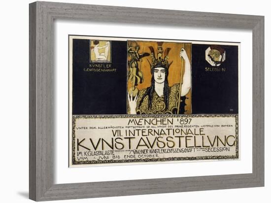 Munchen 1897, VII Internationale Kunstausstellung, 1897-Franz von Stuck-Framed Giclee Print