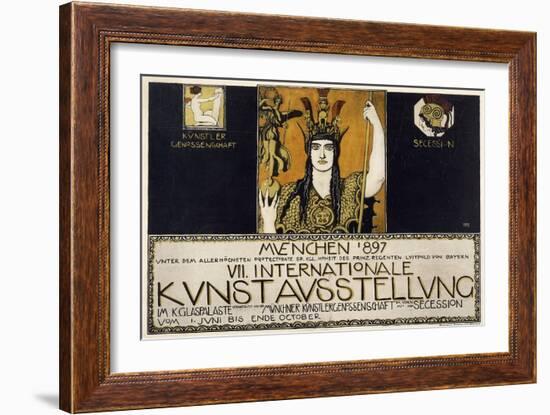 Munchen 1897, VII Internationale Kunstausstellung, 1897-Franz von Stuck-Framed Giclee Print