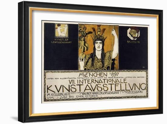 Munchen 1897, VII Internationale Kunstausstellung, 1897-Franz von Stuck-Framed Giclee Print