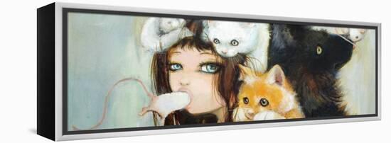 Munchie Surprise-Camilla D'Errico-Framed Stretched Canvas