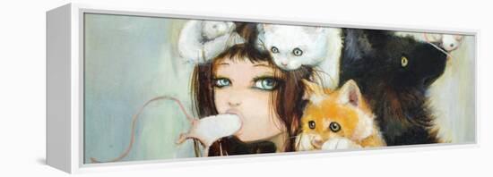 Munchie Surprise-Camilla D'Errico-Framed Stretched Canvas