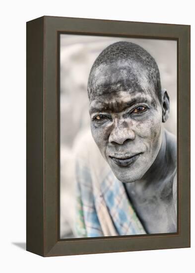 Mundari Portrait-Trevor Cole-Framed Premier Image Canvas