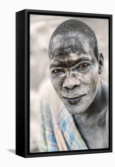 Mundari Portrait-Trevor Cole-Framed Premier Image Canvas