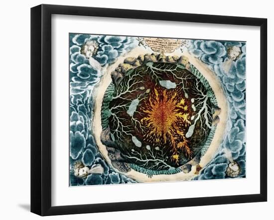 Mundus Subterraneus, 1664-Science Source-Framed Giclee Print